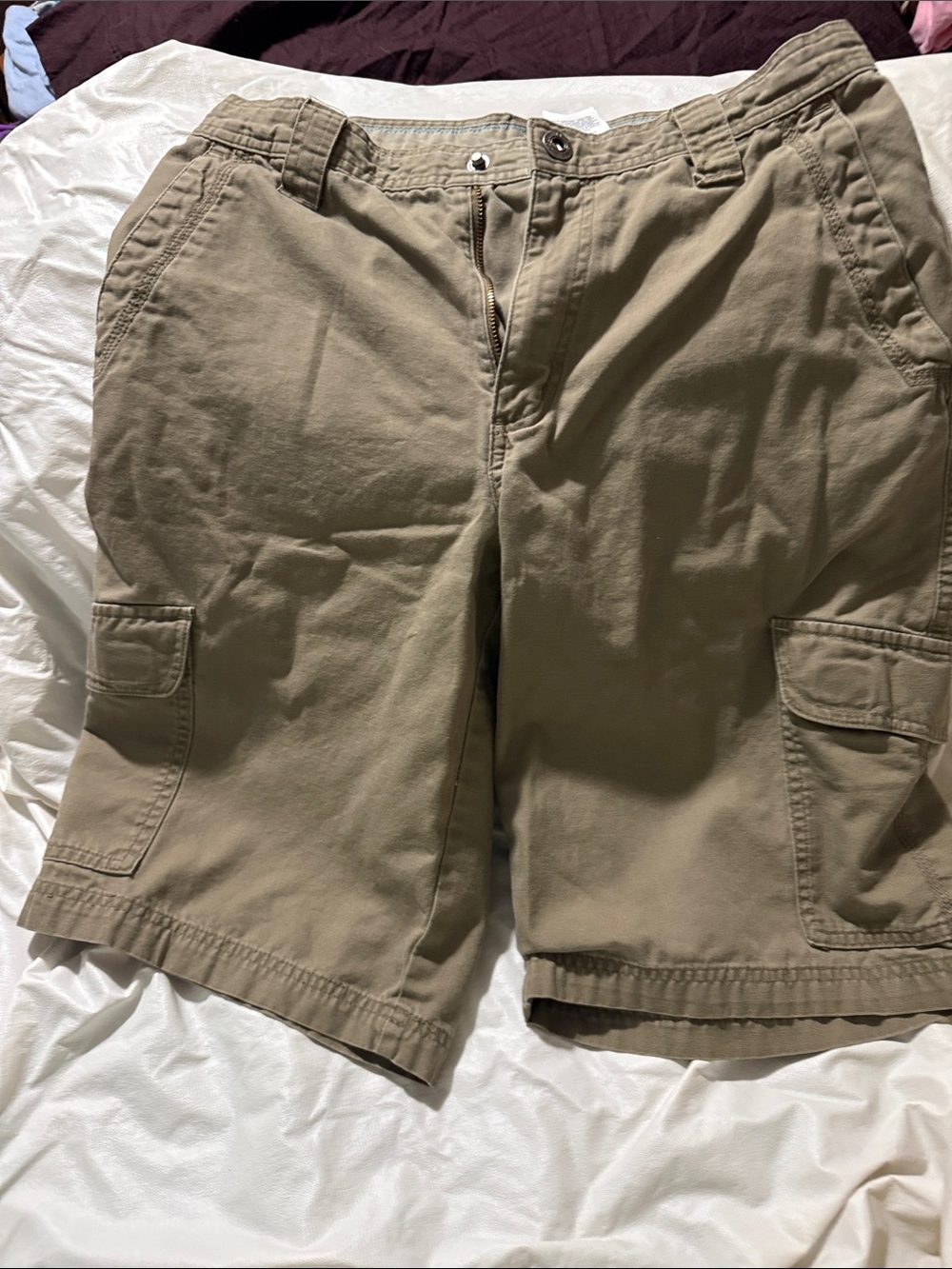 Men's Cargo Shorts in Khaki with Utility Pockets
